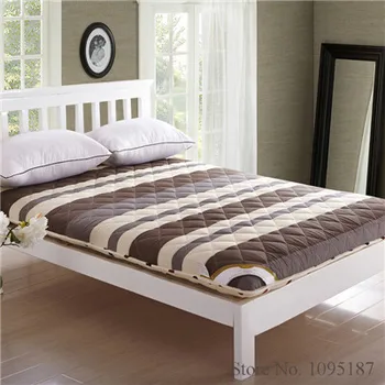 Ev Tekstili 10cm kalınlığında %100 pamuk mattess yatak yastık yatak sıcak iki tarafı kazanan mat yeni yatak 5kgs tutmak pad Yatak