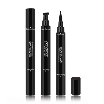 Eyeliner Kalem kalem pul Pul için hızlı Makyaj için Eyeliner Kalemi su Geçirmez Sıvı eyeliner Mühür Çift ipuçları