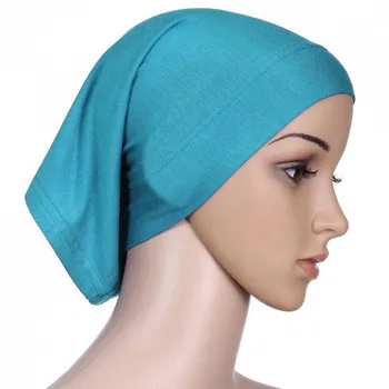 Eşarp Tesettür Tüp Bonnet Cap Kemik İslam Kadınlar Baş Örtüsü altında
