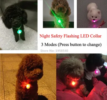 FD151 Naylon Evcil Köpek Yaka LED ve kolye Gece Güvenliği Parlayan ışığı Köpek Kedi Yaka USB Şarj edilebilir Parlak