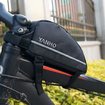 FİRMAMIZ Dış 600D Polyester PVC Yol Bisikleti Bisiklet Bisiklet Çerçeve küfe sebep Ön Tüp Paketi Bisikleti