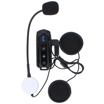 FM Radyo Stereo müzik ile 1000M su Geçirmez BT İnterkom Bluetooth Motosiklet Kask İnterkom Kulaklık