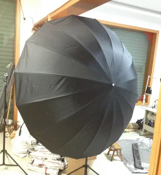 Fotoğraf ekipmanları siyah Gümüş şemsiye Stüdyo şemsiye yansıtıcı şemsiye 150CM 16K yüksek dereceli fiber şemsiye NO00DC