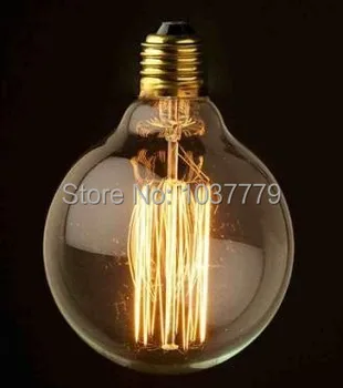 G125 dünya D125mm*L178mm Edison lambalara ücretsiz kargo bir örnek 220V düz filament Lamba ampul E27
