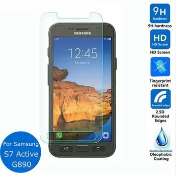 G891 Kapak Koruma Samsung Galaxy S7 Aktif Sertleştirilmiş Cam Orijinal 9 h Koruyucu Film için Patlamaya dayanıklı Ekran Koruyucu