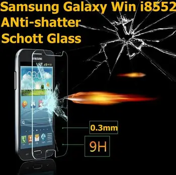 Galaxy Win İkilisi Samsung İçin 0.26 mm Anti-Patlama Ekran Koruyucu Tempered Cam Film 8552 i8552 Ekran Koruyucu Film GT