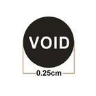 Garanti, etiketi, kırılgan etiket geçersiz eğer mühür kırık ise, Boyutu 2.5 mm vida çıkartma