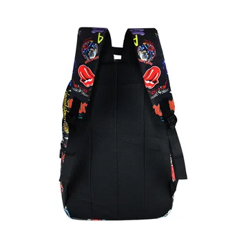 Genç Erkek için eski moda Rock Sırt çantası Kadın Hip Hop Okul Çantaları Sırt çantası Serin Öğrencilere Dizüstü Seyahat sırt çantasından tutun