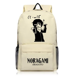 Genç Kız Okul Çantaları için Harajuku Japon Anime Noragami YATO ARAGOTO Cosplay Baskı Tuval Sırt çantası Okul Sırt çantaları