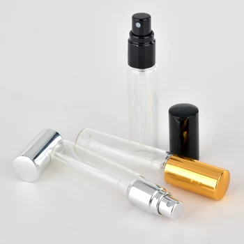 Gezgin İçin Atomizör Alüminyum toptan 100 Adet/Lot 10 ml Taşınabilir Cam Doldurulabilir Parfüm Şişesi Boş Parfüm Durum