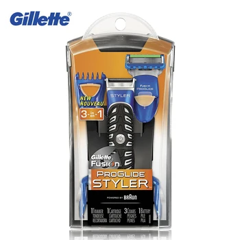 Gillette Fusion 3 Styler 1 Erkekler Jilet tıraş aleti olarak ProGlide ve Sakal Düzeltici Erkekler Jilet Bıçaklar