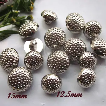 Giyim için 50pcs 15 mm / 12.5 mm Gümüş / Altın Çilek dikiş Düğmeleri yüksek dikiş zanaat dekoratif aksesuarlar kalite