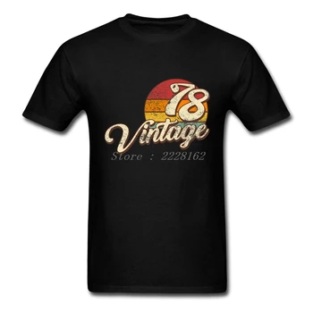 Grafik Vintage 1978 T-Shirt Erkek Rock Grubu Giyim Doğum Günü Hediyesi Yetişkin T Gömlek Artı Boyutu Üstleri