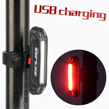 GUB M-38 Parlak Bisiklet gidon Bisiklet Arka Kuyruk Işık Lambası Uyarı Lambası 3 Renk Işık USB Şarj edilebilir LED el Feneri