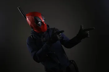 [Göster.Maske Film Z Deposu] Deadpool Tam Boy Cattoys Cosplay Giyilebilir 1/1 Prop Kask