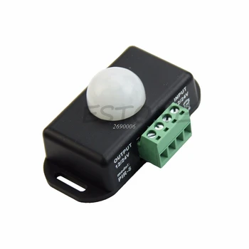 Gövde PİR Hareket Sensörü 24 V/LED Işık Şeridi İçin 12 V DC Otomatik Anahtarı Kızılötesi