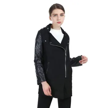 Güvercinler Marka Tasarım Kış Ceket Kadınlar Haritayı Sıcak Pamuk-yastıklı Yün Ceket Uzun Ceket dış Giyim Kadın Avrupa Moda Ceket Kaşmir