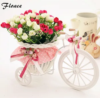 Güzel bisiklet yapay çiçek Ev Dekorasyon Düğün süslemeleri ayarlayın