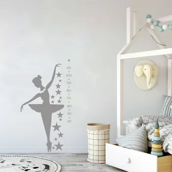 Güzel Duvar Sticker Yazı Tasfiyesi İle İlgili Uyarılar Çocuk Odası Ev Dekorasyonu İçin Duvar Çıkartma Çıkartmaları Balerin - Dansçı Dans Bale Yükseklik Çıkartmaları