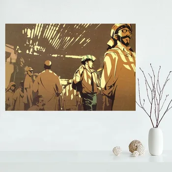 Güzel Kovboy Bebop Özel Tuval Poster, Art Ev Dekorasyon Kumaş Kumaş Duvar Poster Baskı İpek Kumaş