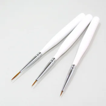 GÜÇLÜ Akrilik UV Jel Tırnak Liner Set Süsleyen Tırnak Fırçası Tırnak Uçları Şekillendirme Araçları Çizim Fırçaları
