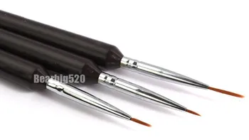 Güçlü Tırnak Sanat Fırça Boyama Süsleyen Çizgi Kalem Fırçalar Tırnak Manikür Aracı