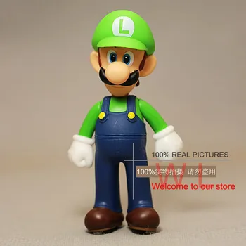 Güçlü/çok Süper Mario Bros Luigi Mario Aksiyon Figürü PVC Super Mario Figür Model Çocuk / Çocuk İçin 12cm Figür Oyuncaklar Oyuncak