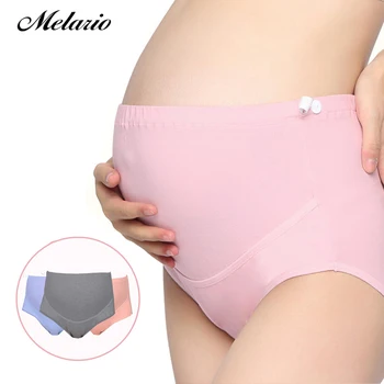 Hamile Kadın iç çamaşırı Yüksek Bel Külot Gebelik için Melario GÜÇLÜ/Çok Artı boyutu Pamuklu Hamile Külot İç Giyim