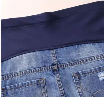 Hamile Kadınlar için gevşek Kot Hamile Pantolon 2018 İlkbahar Sonbahar Yeni Hamile Kıyafetleri Rahat Delik Kalem Pantolon SH-S239