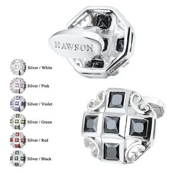 HAWSON Lüks kol düğmeleri Parlak Kristal Düğün Hediyesi Fransız Gömlek Yüksek Kaliteli kol düğmeleri