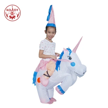 Hayvan Çocuk Çocuklar Outlet KOOY Fabrika Komik Süslü Elbise Kostüm Şişme Unicorn Pegasus Kostümleri Tatil Parti Elbise