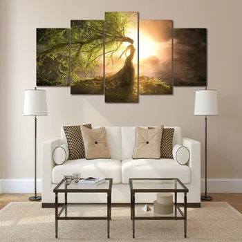 HD Güzel ağaç Sihirbazı karma Resim odası dekor baskı poster resim tuval Ücretsiz kargo/F016 Baskılı