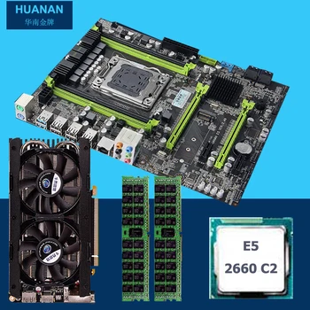 HUANAN X 79 anakart CPU RAM ekran kartı kombinasyonları 2.49 anakart CPU Xeon E5 2660 C2.RAM 16 G DDR3 RECC.ekran kartı GTX760 4GD5