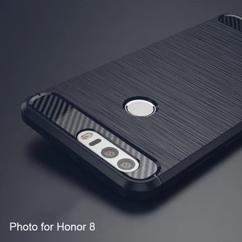Huawei Honor İçin MAKAVO 8 Vaka Huawei için Silikon Zırh Yumuşak Konut Honor8 Pro Esnek Fundas Telefon Kapağı Onur 8 Lite