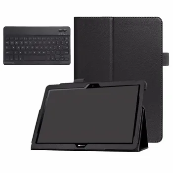 Huawei MediaPad T3 10 AGS-L09 AGS-L03 9.6 Tablet İnce Akıllı Deri Kılıf İçin Kemile Bluetooth Klavye Kılıf Kapak Standı