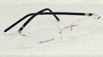 Ilerici lens için çerçevesiz reçeteli gözlük çerçevesi moypia lens koyabilirsiniz