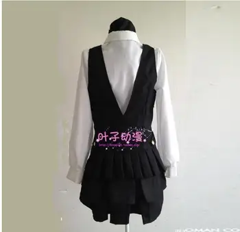 Inu x Boku SS Shirakiin Ririchiyo Cosplay Kostüm Lolita Okul Unifrom Elbise + Gömlek + Kravat + Çorap