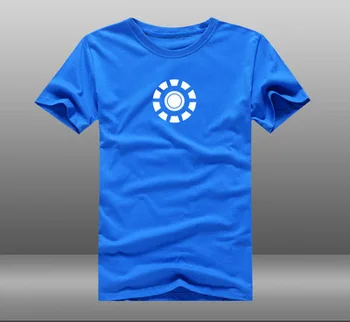 Iron Man T-shirt Moda Nükleer Reaktör T shirt Pamuk ışık Kısa kollu gevşek Tişört yansıtacak t-üstleri