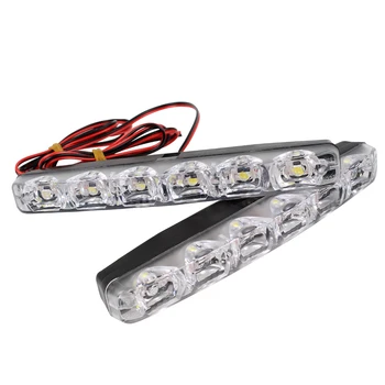 ITimo 6 LED Araba gündüz ışık gündüz farı Araba Gündüz Işıklar Araba LED Şekillendirme