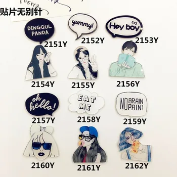 İnanılmaz Gömlek Sevimli Harajuku Akrilik Pin Broş Rozet Karikatür Çanta Bagpack Dekorasyon Aksesuarları XZ114 Broche Şekil