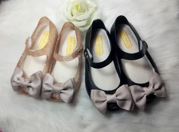 İnci Yay Şerit Sandalet Ayakkabı Kızlar 2017 Yaz Yeni Tasarım Moda Bebek Ayakkabıları Jelly Yapan Fille Chaussure
