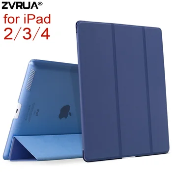 İPad 2 3 4 için , ZVRUA Yaşasın Renk PU Akıllı Kapak Kılıf Mıknatıs iPad ekranı apple iPad4 uykudan uyan