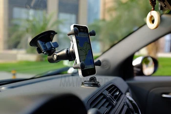İphone 7 6 genel Araba Pencere Büküm Kilit Vantuz Montaj + Evrensel X-Grip Cep Telefonu Tutucu ram takar için akıllı telefon