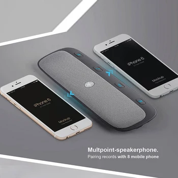İPhone samsung Akıllı Araba Bluetooth Araç Şarj cihazı için araç Bluetooth Araç Kiti Hoparlör Ses Hoparlör
