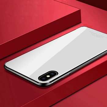 İPhone X Case İçin iPhone X IDE & Sertleştirilmiş Cam İçin GUSGU Tam Kapak Koruyucu Kılıf Arka Kapak 5.8