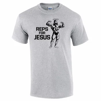 İsa Mens T 2018 Rahat Kısa Kollu Tişört Yenilik Temsilcileri-Shirt Beden Hıristiyan Mesih Din Kas t-shirt Bina