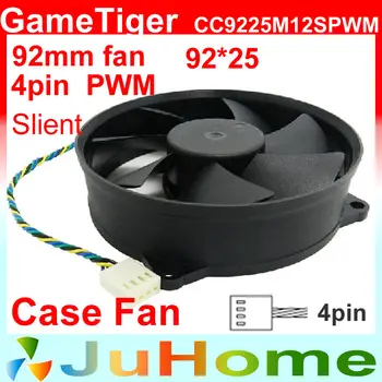 İstedi 4pin PWM Dairesel fan, 92mm, 9cm fan, Yasağını, güç kaynağı, bilgisayar kasası için CC9225M12S PWM