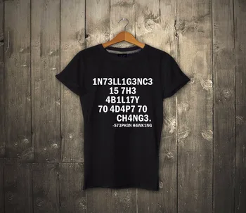 İstihbarat Unisex stephen hawking 2018 en Son Erkek T-Shirt Moda Erkek ve erkek Marka Giyim Moda Tees T-shirt fiyatları