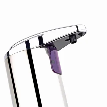 İçin 280ML Paslanmaz Çelik KIZILÖTESİ Sensör Fotoselli Otomatik Sıvı Sabun Dispenser Mutfak Banyo Ev Siyah Kaliteli Damla Nakliye