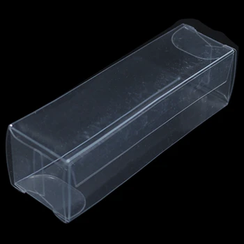 İçin 50Pcs/ Lot Düğün İyilik Hediye Kutusu Şeffaf PVC Açık Zanaat Görüntü Kutusu Kozmetik Mücevher Kutusu Plastik Ambalaj Kalem